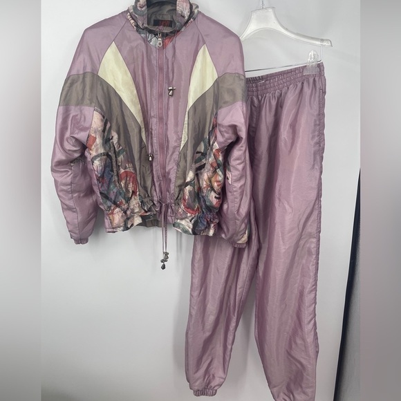 Vintage New York Classics Tracksuit Windbreaker Jacket Pants Women L EUC! 👀 - Picture 1 of 7